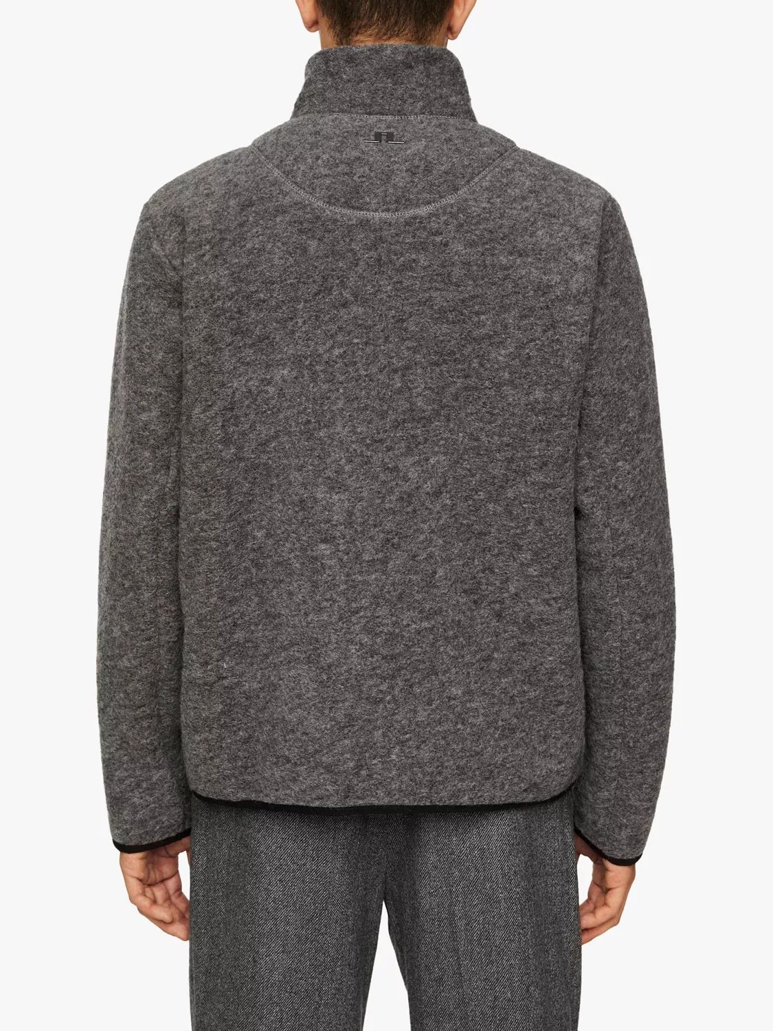 울 플리스 자켓 라이트 그레이 멜란지 Dustin Wool Fleece Jacket, Light Grey Melange 112600199