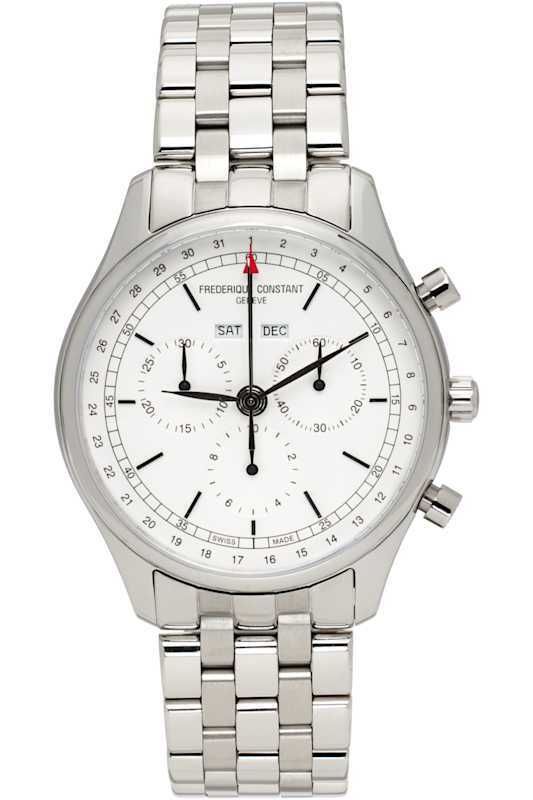 실버 쿼츠 크로노그라프 트리플 캘린더 시계 Silver Classics Quartz Chronograph Triple Calendar Watch 17582741