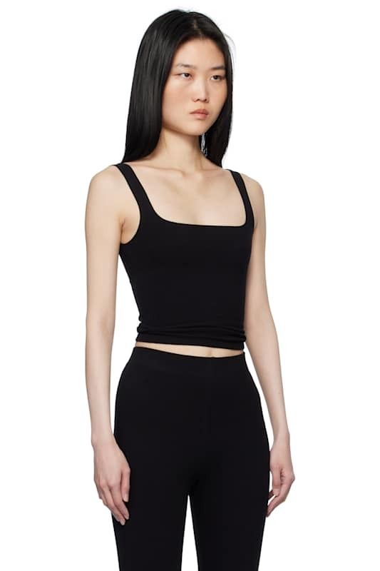 블랙 탱크 탑 Black Matisse Scooped Tank Top 17088091