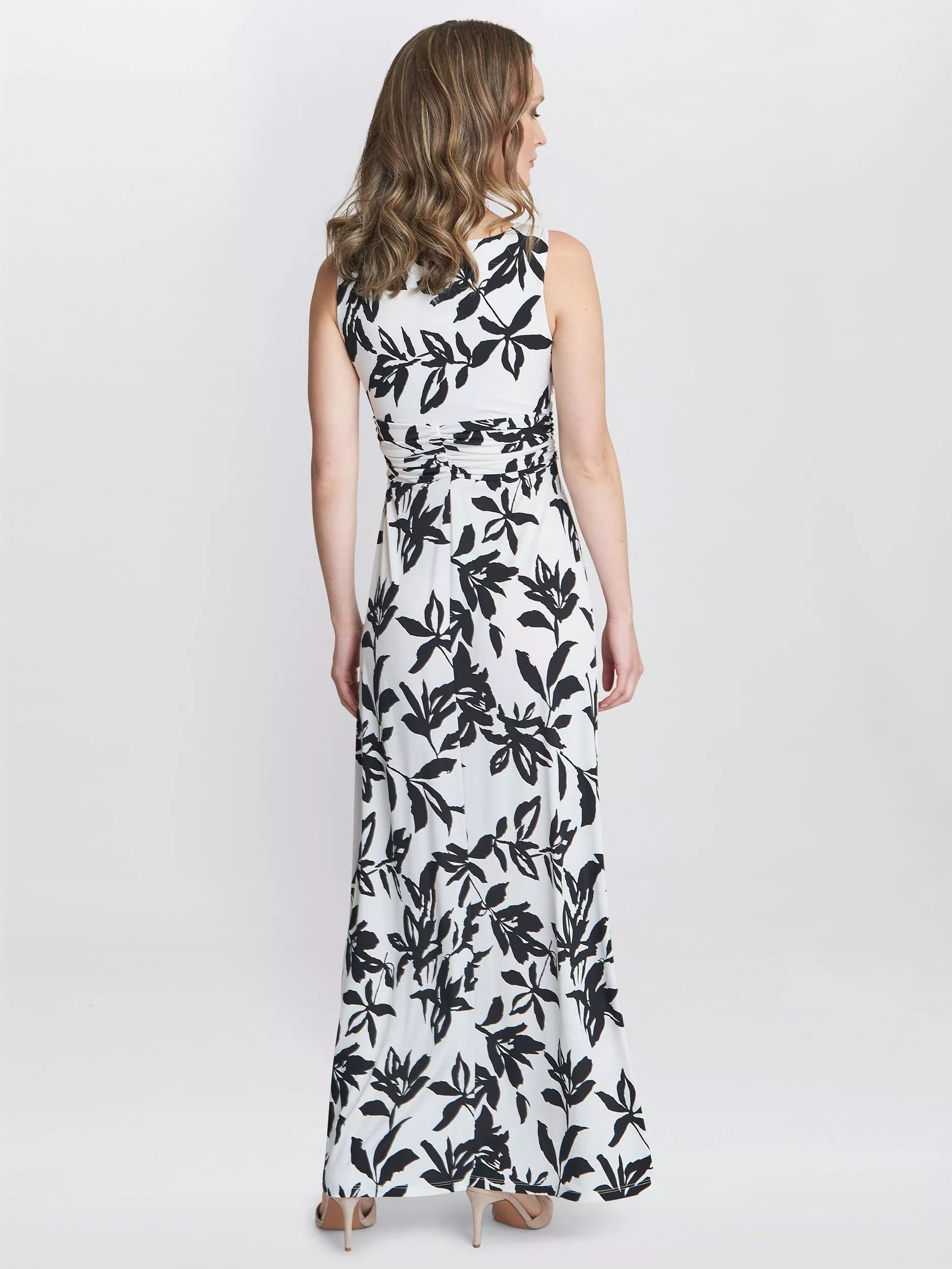 저지 맥시 드레스 오프 Jacquelin Jersey Maxi Dress, Off White/Black 112043100