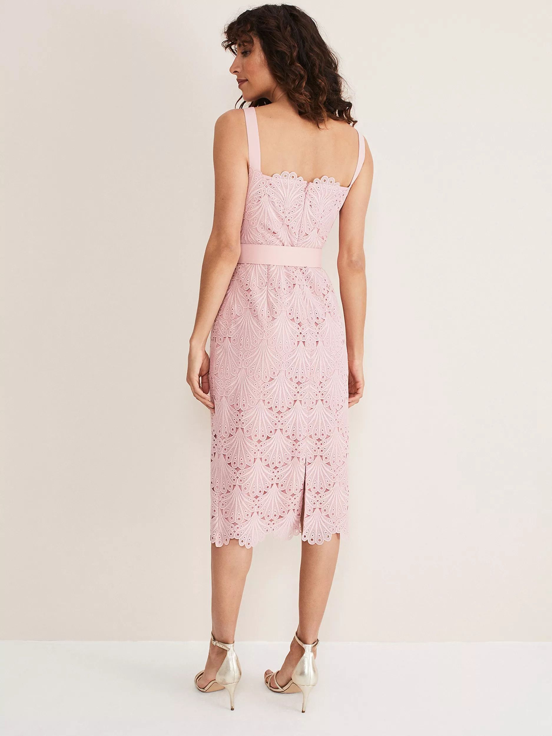미디 레이스 드레스 Carrie Midi Lace Dress, Clay 109263336