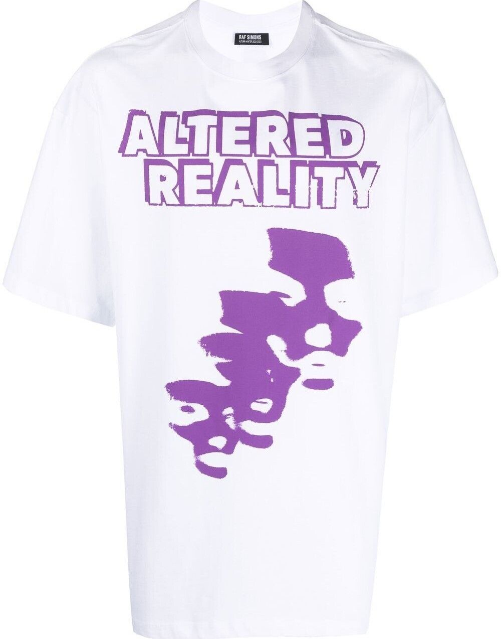 라프 시몬스 ALTERED REALITY 프린트 오버사이즈 반팔 티셔츠