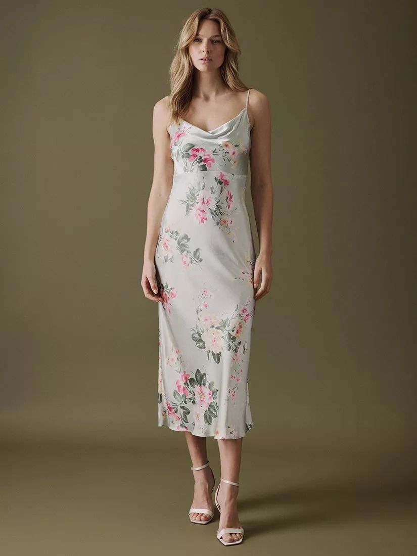 플로랄 드레스 그린 Trixie Floral Bridesmaid Dress, Green Floral 112959726