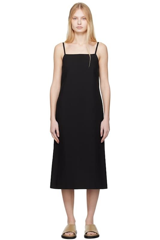 블랙 미디 드레스 Black Danae Midi Dress 17139391