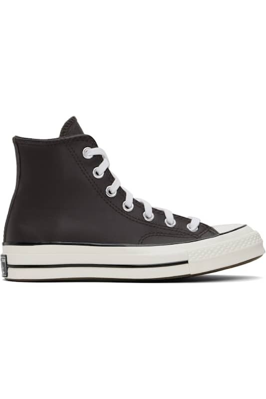 브라운 헤리티지 컬러 가죽 하이 탑 스니커즈 Brown Chuck 70 Heritage Colour Leather High Top Sneakers 16655251