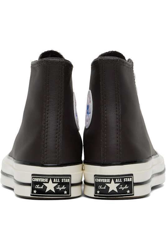 브라운 헤리티지 컬러 가죽 하이 탑 스니커즈 Brown Chuck 70 Heritage Colour Leather High Top Sneakers 16655251
