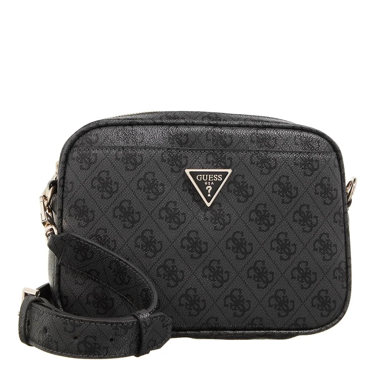 카메라 가방 로고 Guess Meridian Camera Bag Coal Logo                        Camera Bag A0372608