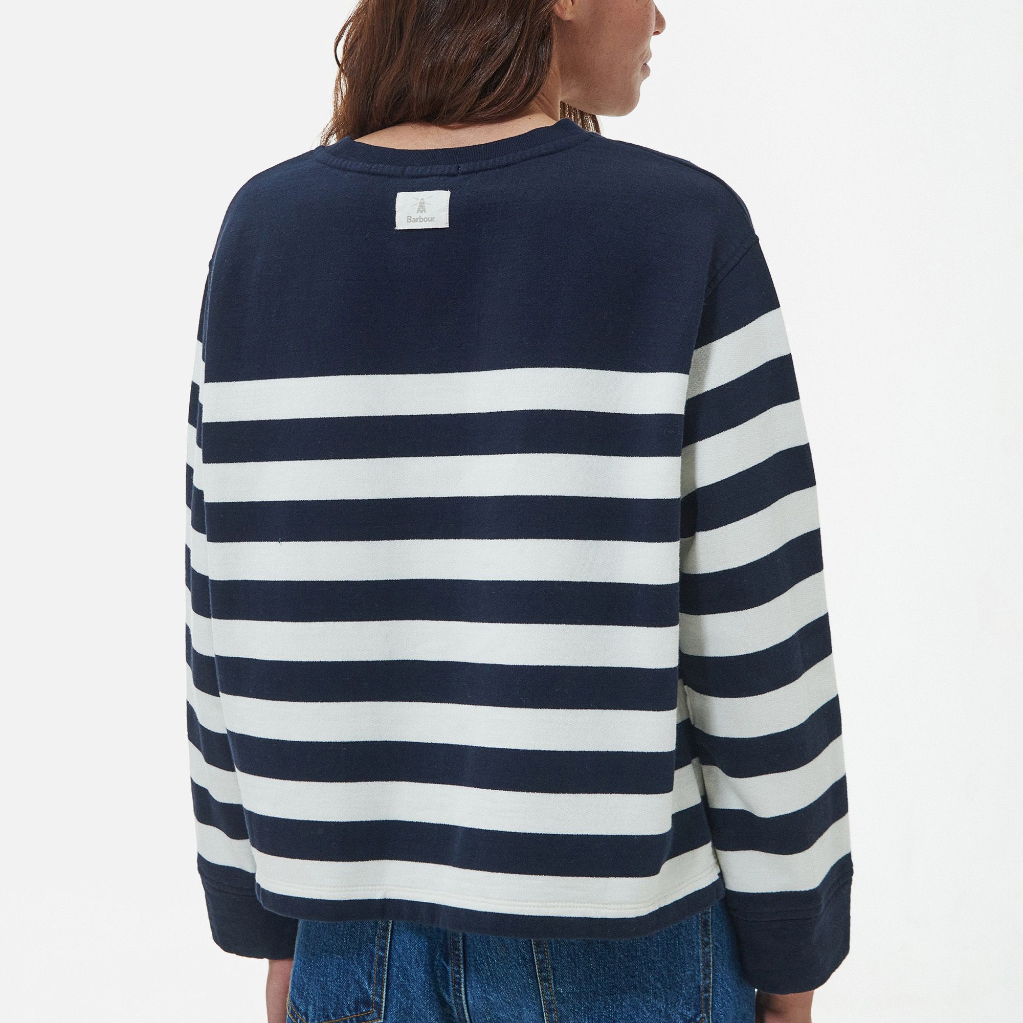 스트라이프 점퍼 Barbour Aster Striped Cotton-Jersey Jumper 14764521