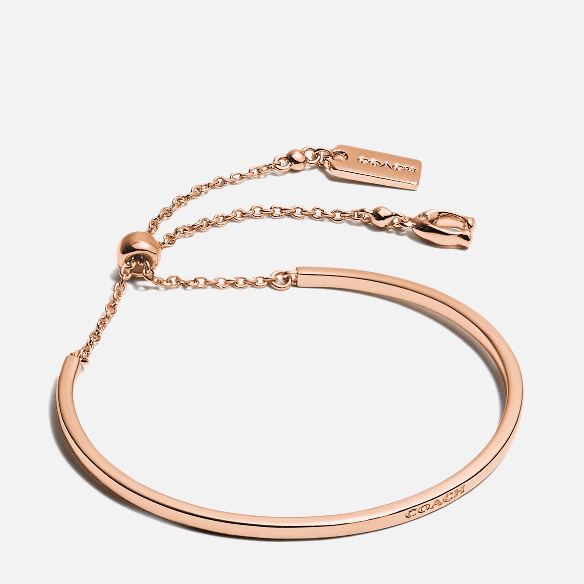 코치 로즈 골드톤 팔찌 Coach C Slider Rose Gold-Tone Bracelet 14759100