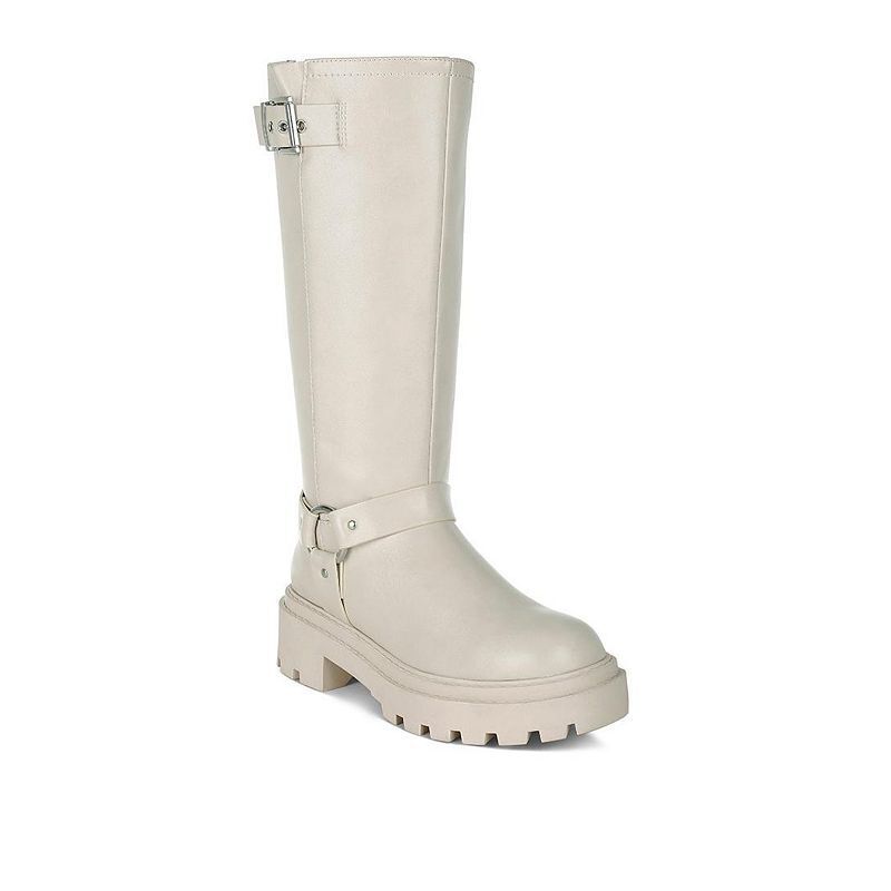디테일 롱 부츠 Taimen Harnes Detail Long Boots 20481935 Beige