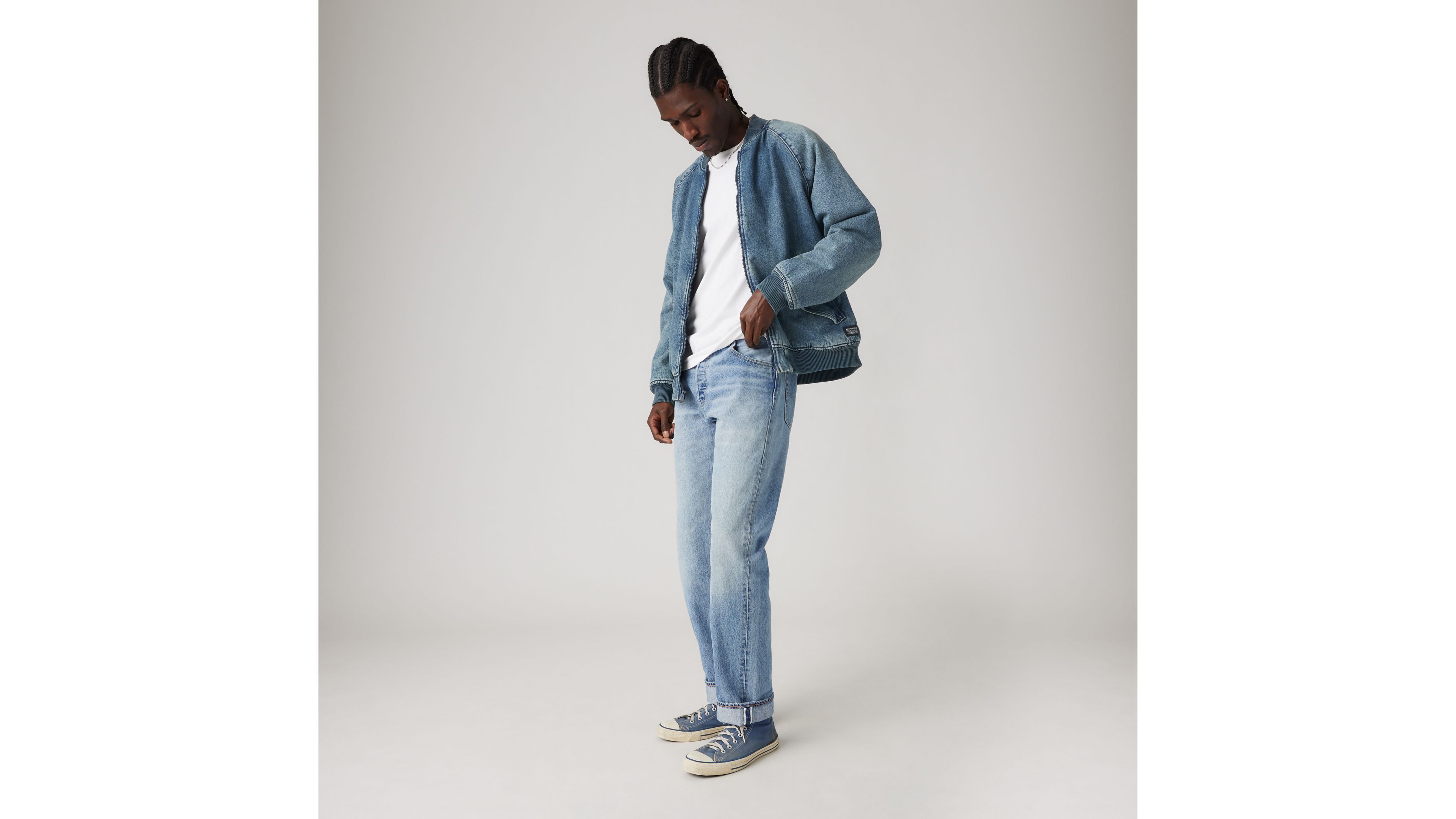 스트레이트 핏 남성 데님 501® '93 Straight Fit Selvedge Men's Jeans 798300356