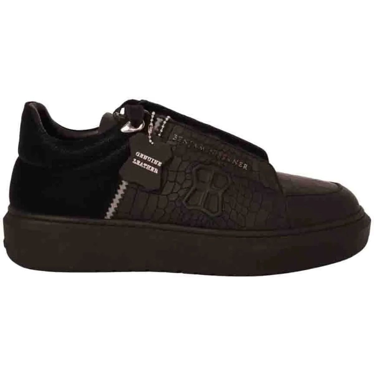 스니커즈 블랙 로우 BENJAMIN BERNER Benjamin Berner Theo Sneakers Zwart Theo Crocodile schwarz                        Low-Top Sneaker A0528009