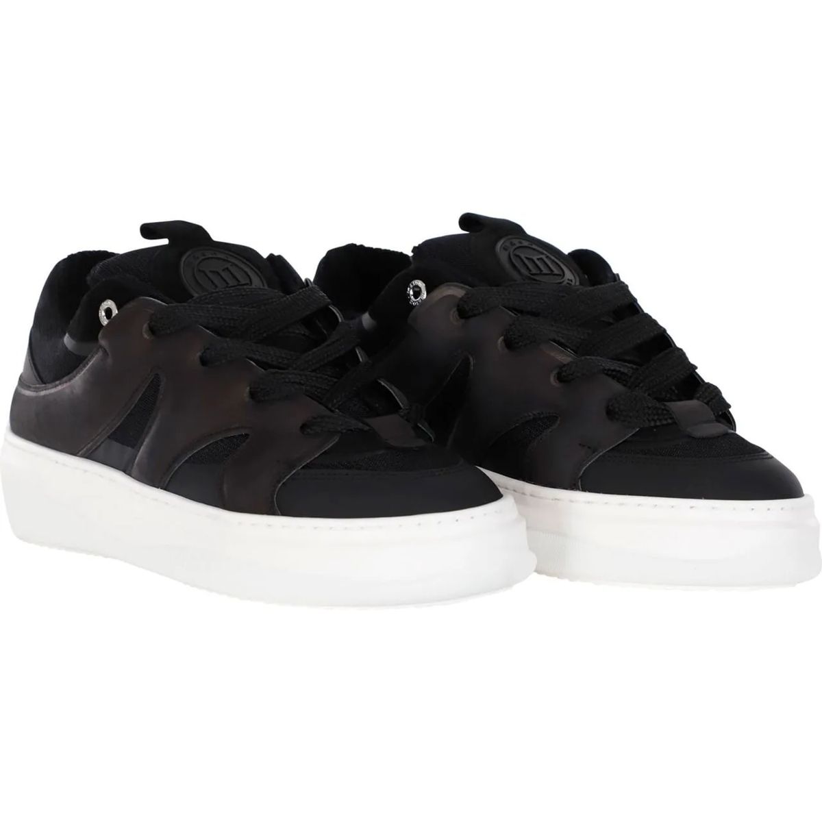 스니커즈 베니스 블랙 로우 Mason Garments Sneakers Venice Movimento schwarz                        Low-Top Sneaker A0522135