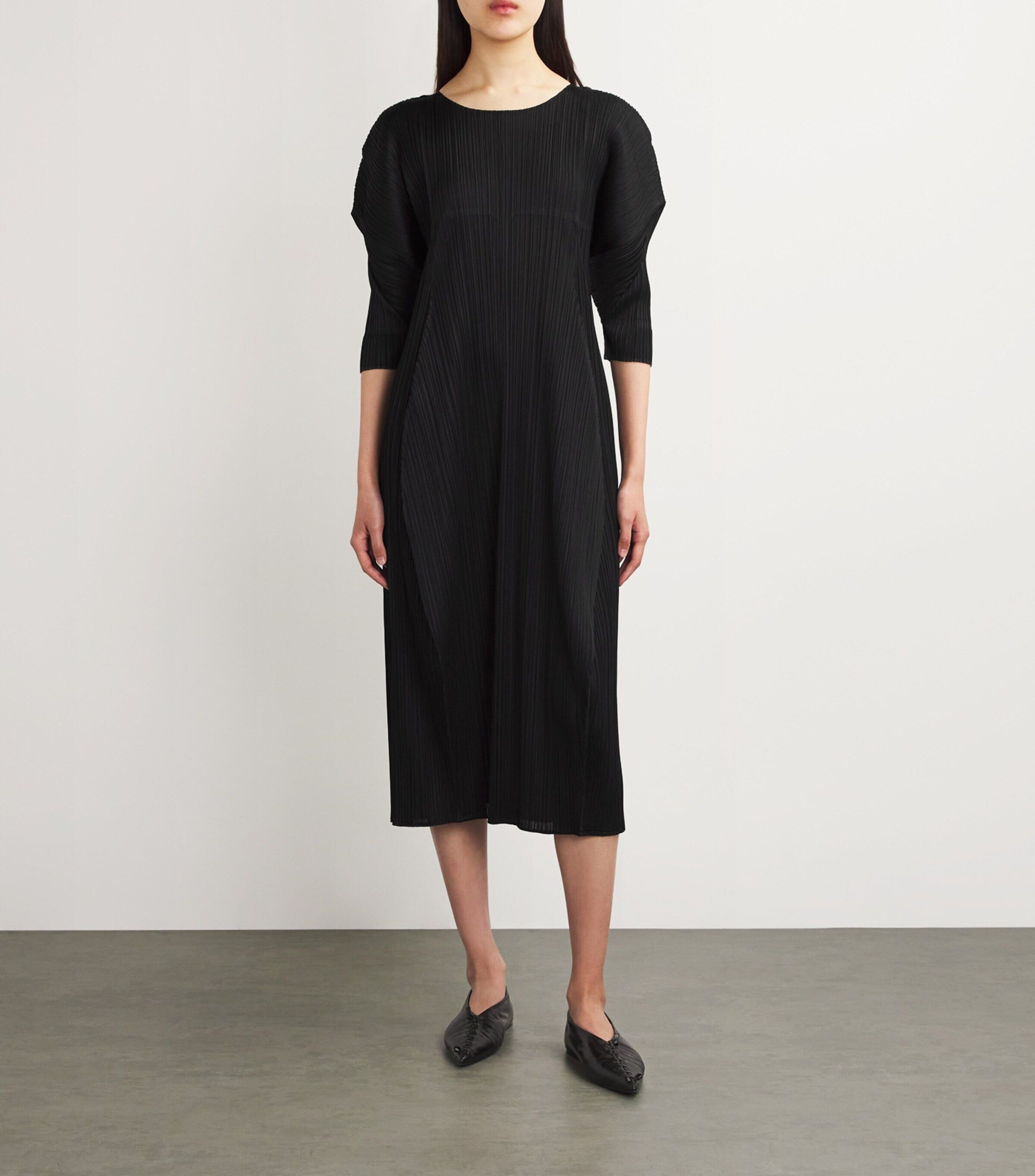 플리츠 미디 드레스 Pleated Powan Midi Dress 000000000007635677
