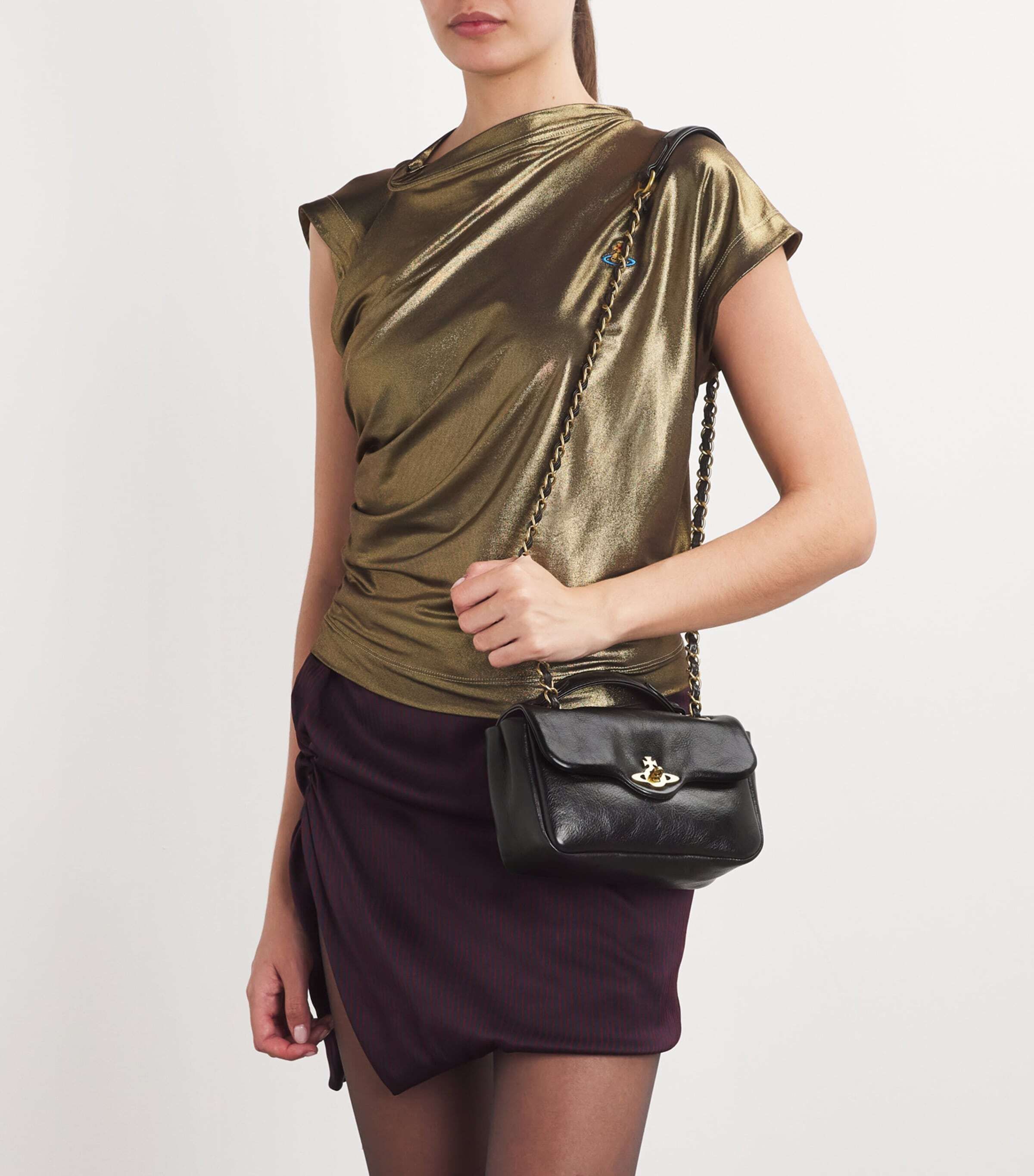 가죽 숄더 가방 Leather Anita Shoulder Bag 000000000007700366
