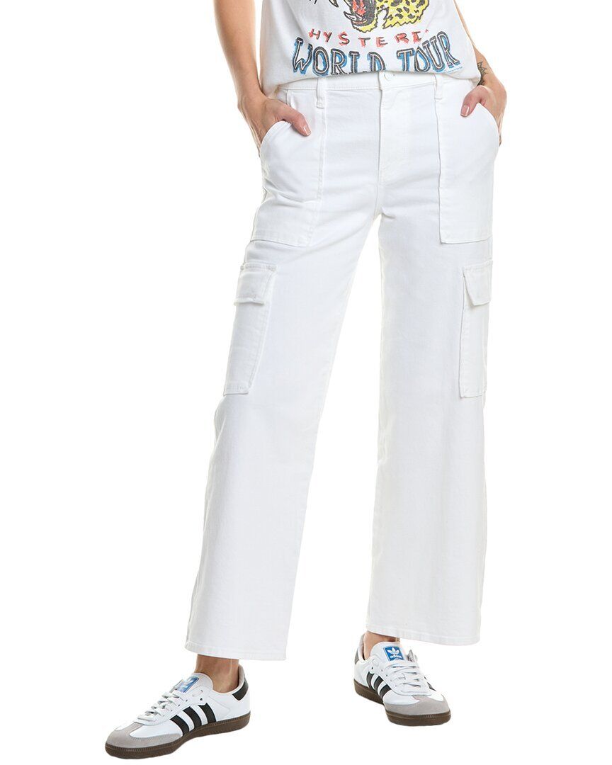 허드슨 데님 화이트 하이웨스트 와이드 카고 진 HUDSON Jeans Rosalie White High-Rise Wide Leg Cargo Jean 1411585817