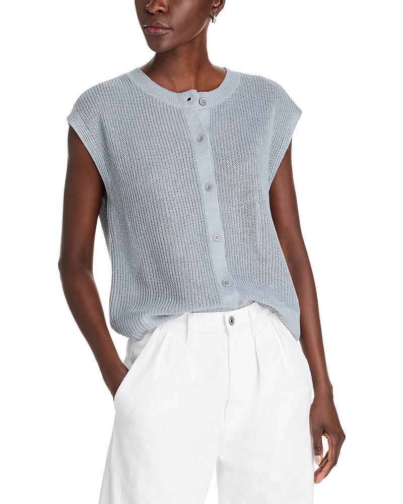 린넨 코튼 크루넥 베스트 Linen Cotton Crewneck Vest   5383000