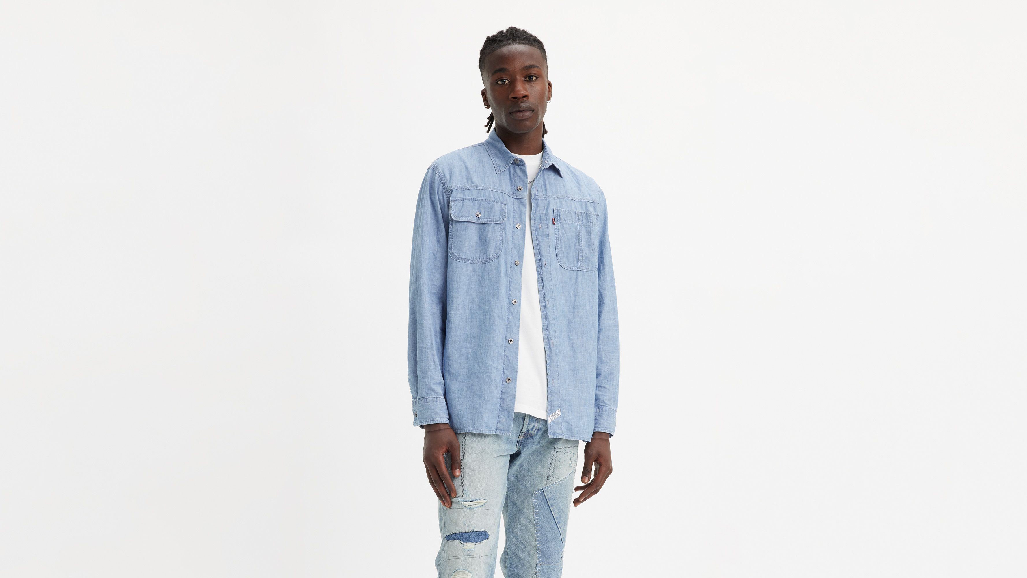 롱 슬리브 셔츠 Long Sleeve Auburn Worker Shirt A72240001