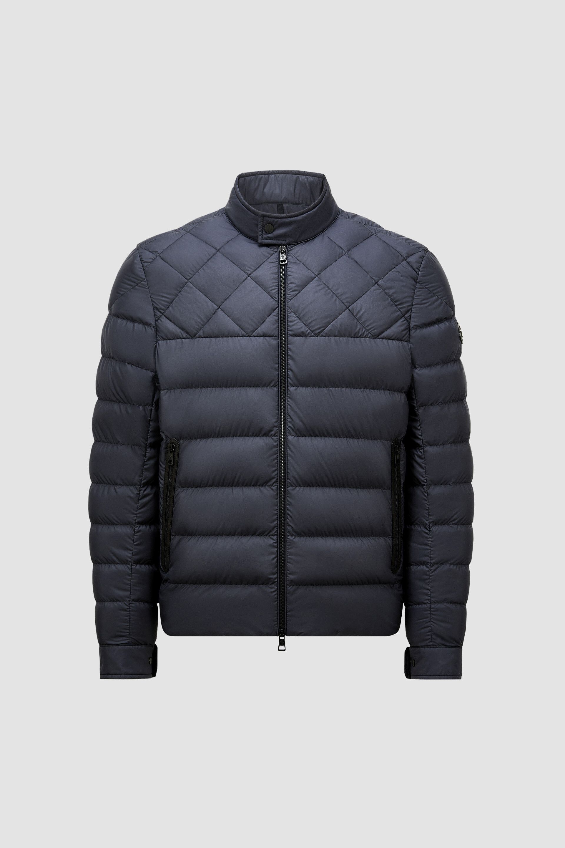 다운 패딩 바이커 자켓 Tuile Leather-Trimmed Down Biker Jacket  1A00058597X2779