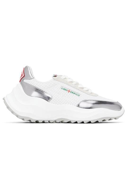 화이트 실버 스니커즈 White & Silver Atlantis Sneakers 16848241