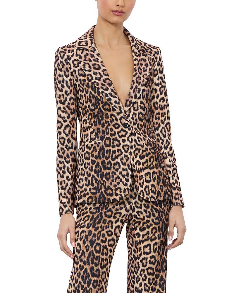 핏 레오파드 프린트 블레이저 Macey Fitted Leopard Print Blazer 5442733