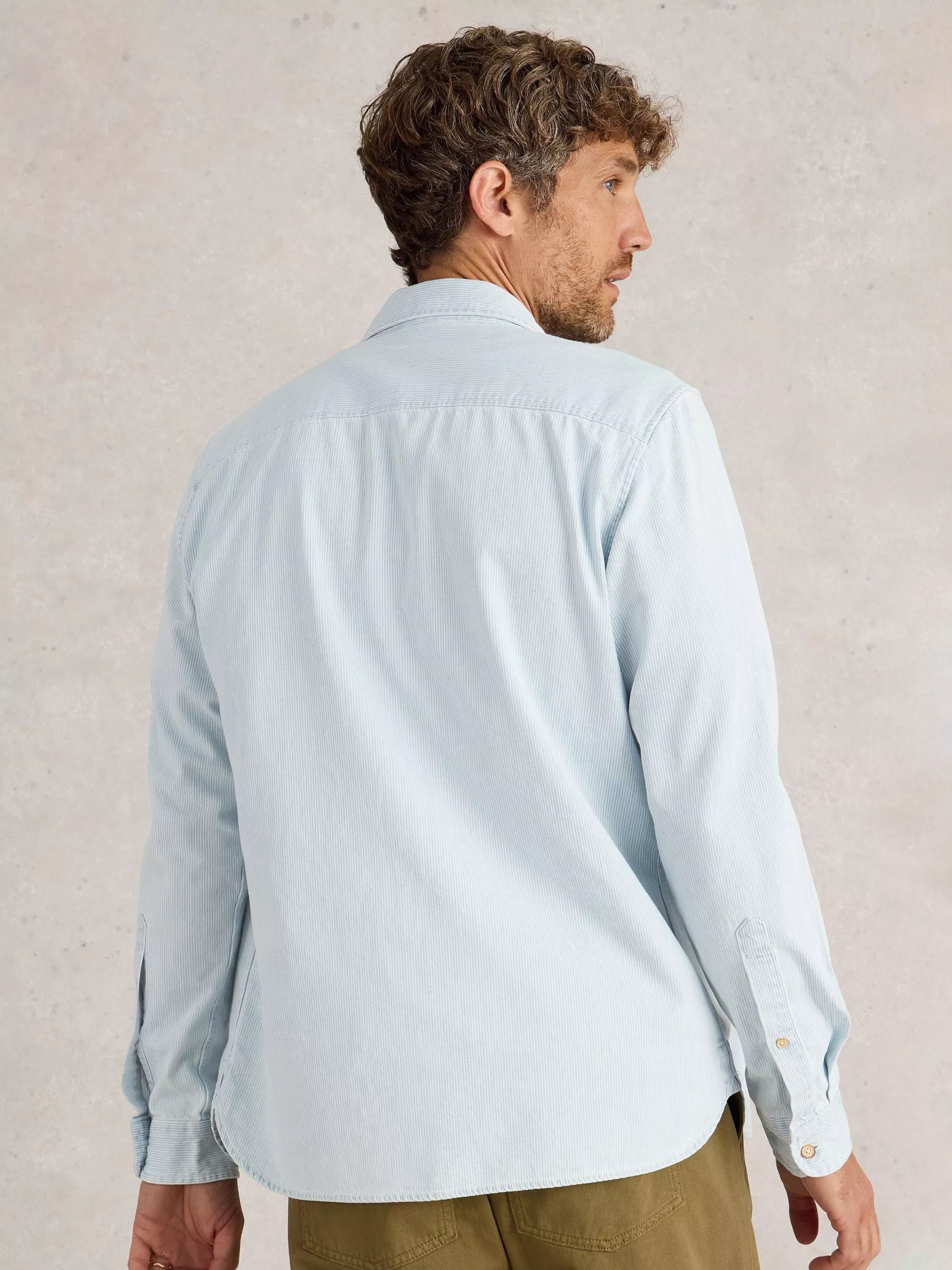 셔츠 Fine Shirt, Blue/Multi 112828217
