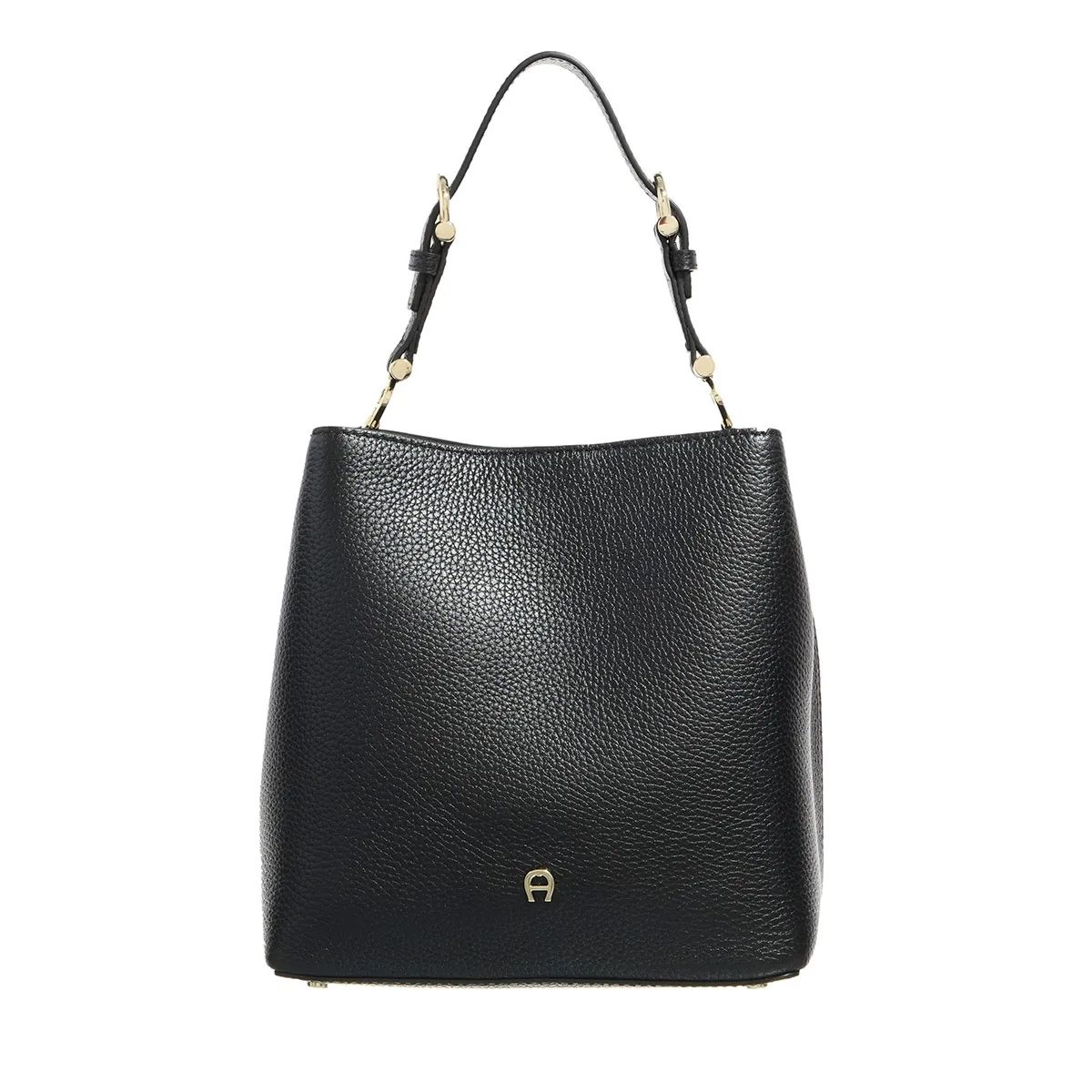 블랙 버킷 가방 AIGNER Delia Black                        Bucket Bag A0480477