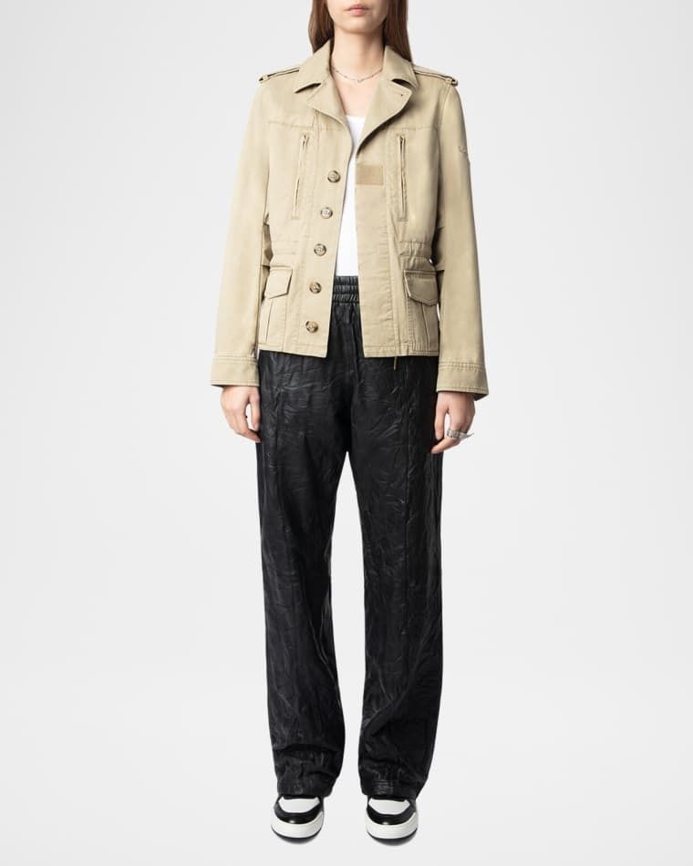 워시드 코튼 파카 Klimi Washed Cotton Parka prod278230845LATTE