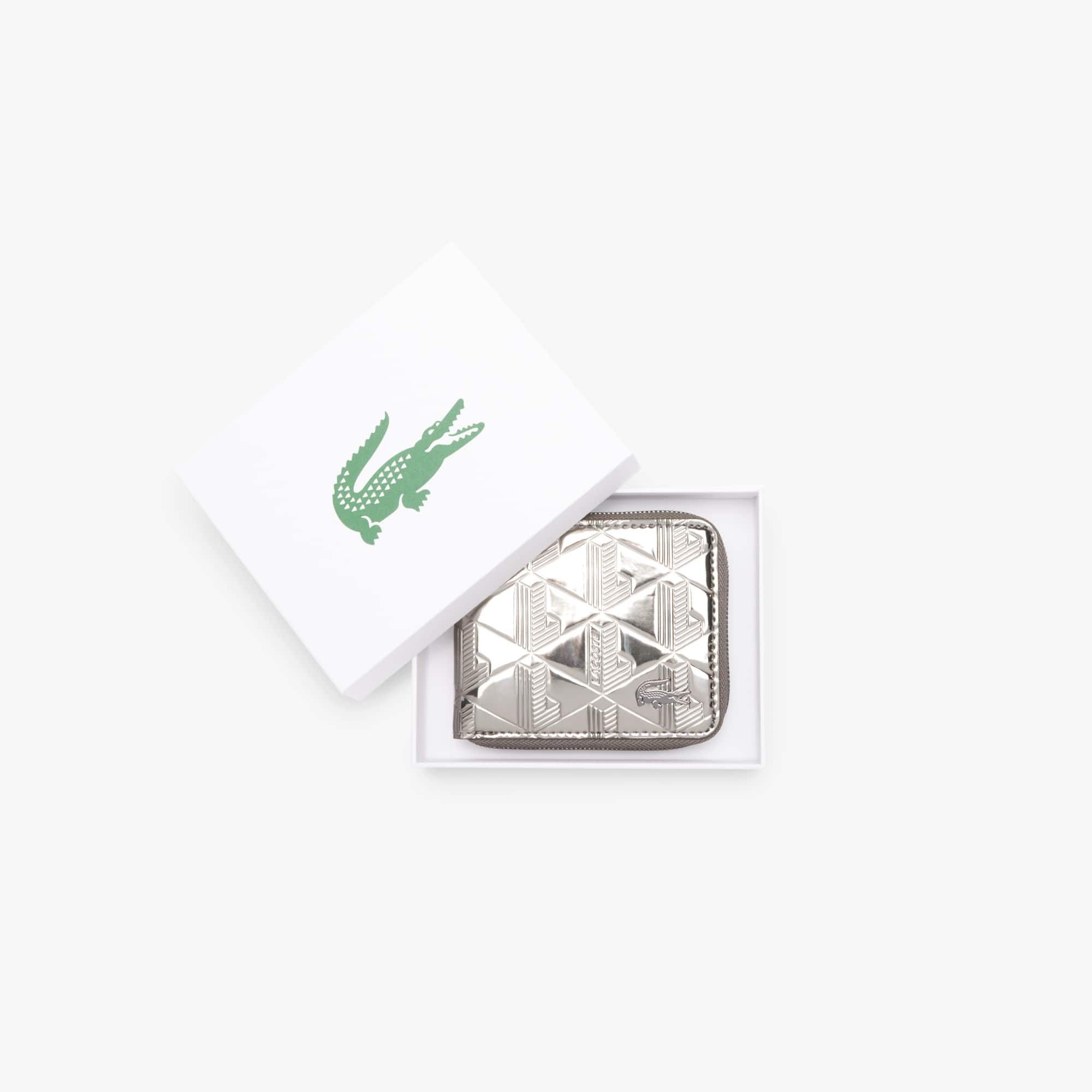 라코스테(Lacoste) | 남여공용 더 블렌드 실버 지퍼 Unisex The Blend Silver Zipped Billfold NU4902BG-Q83 | 트렌비