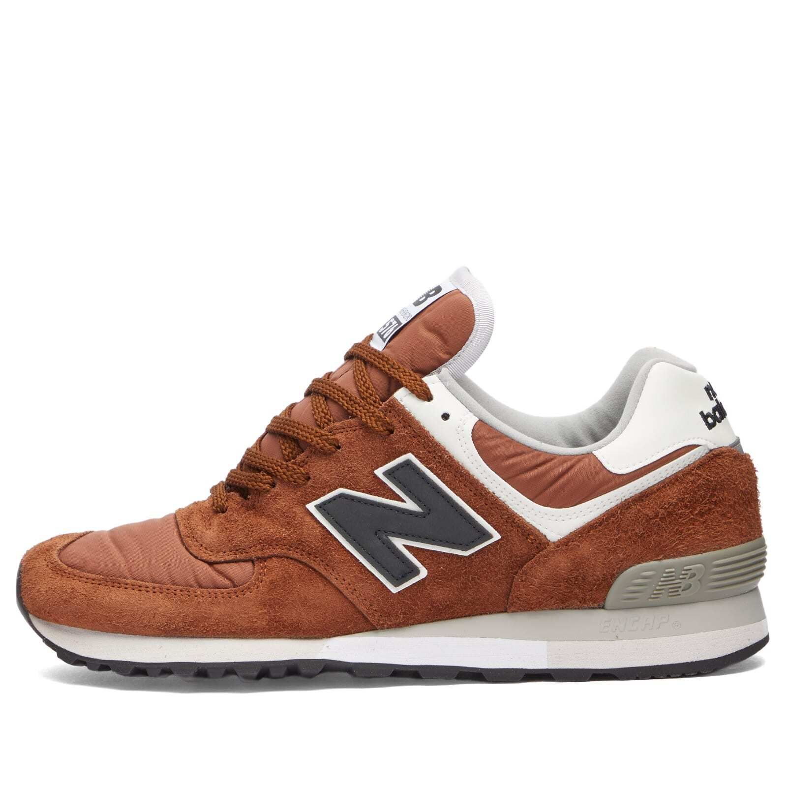 뉴발란스(New Balance) | 574 헤리티지 남성 스니커즈 오렌지 버스트 화이트 | 트렌비