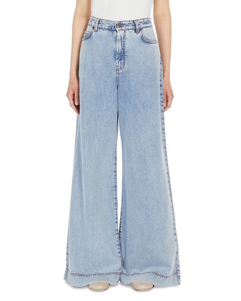 와이드 데님 네이비 Vega Wide Leg Jeans in Navy 1378775