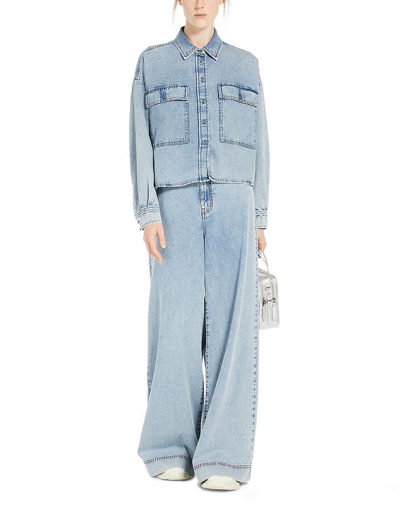 와이드 데님 네이비 Vega Wide Leg Jeans in Navy 1378775