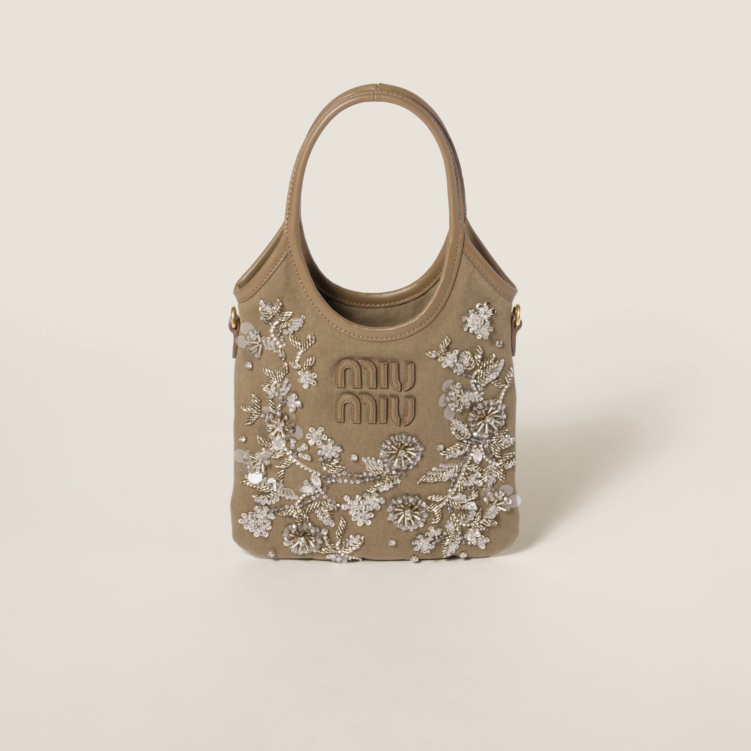 자수 개버딘 가방 IVY embroidered gabardine bag 5BA281 2CU8 F0244 V ORN