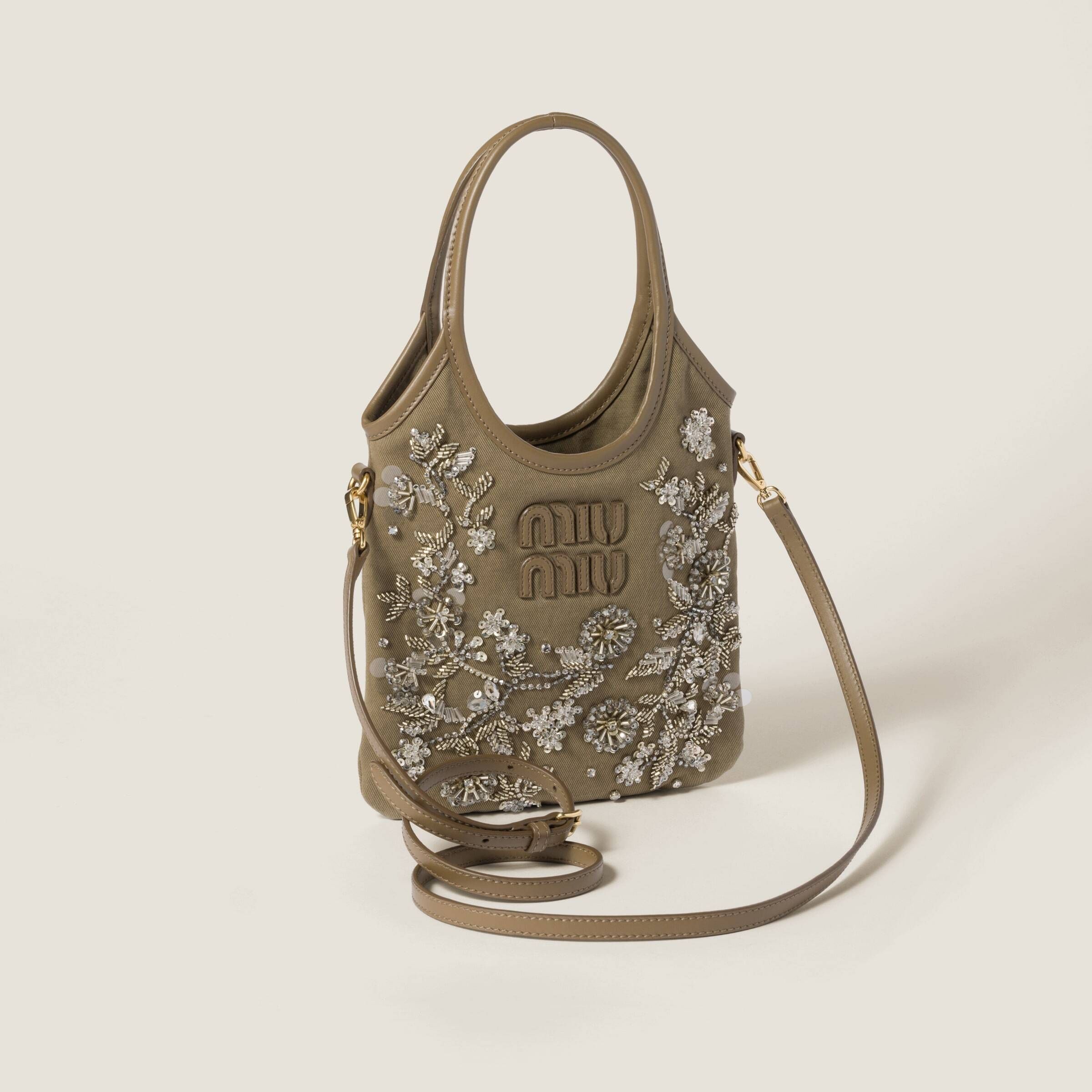 자수 개버딘 가방 IVY embroidered gabardine bag 5BA281 2CU8 F0244 V ORN