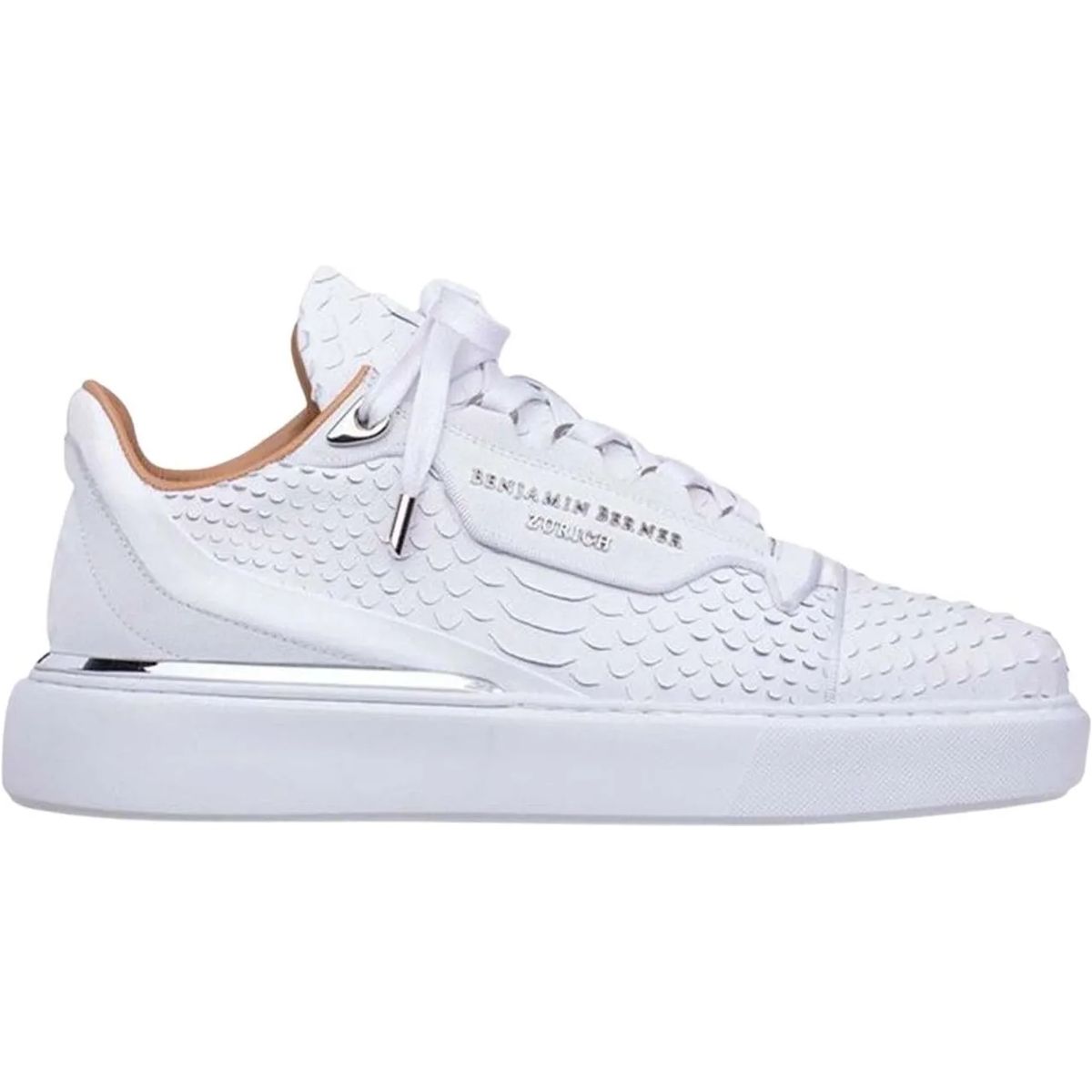 나파 스니커즈 화이트 로우 BENJAMIN BERNER Raphael Matt Nappa Sneakers Wit Raphael White weiß                        Low-Top Sneaker A0525526