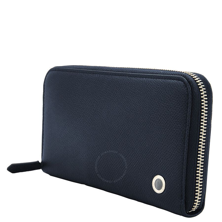 블루 가죽 집업 지갑 Blue Leather Zip Wallet Z-J5BAU