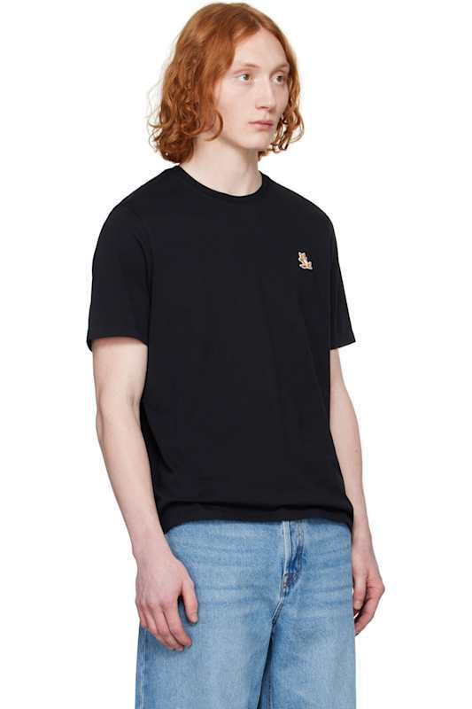 블랙 칠랙스 폭스 패치 레귤러 티셔츠 Black Chillax Fox Patch Regular T-shirt 16766761