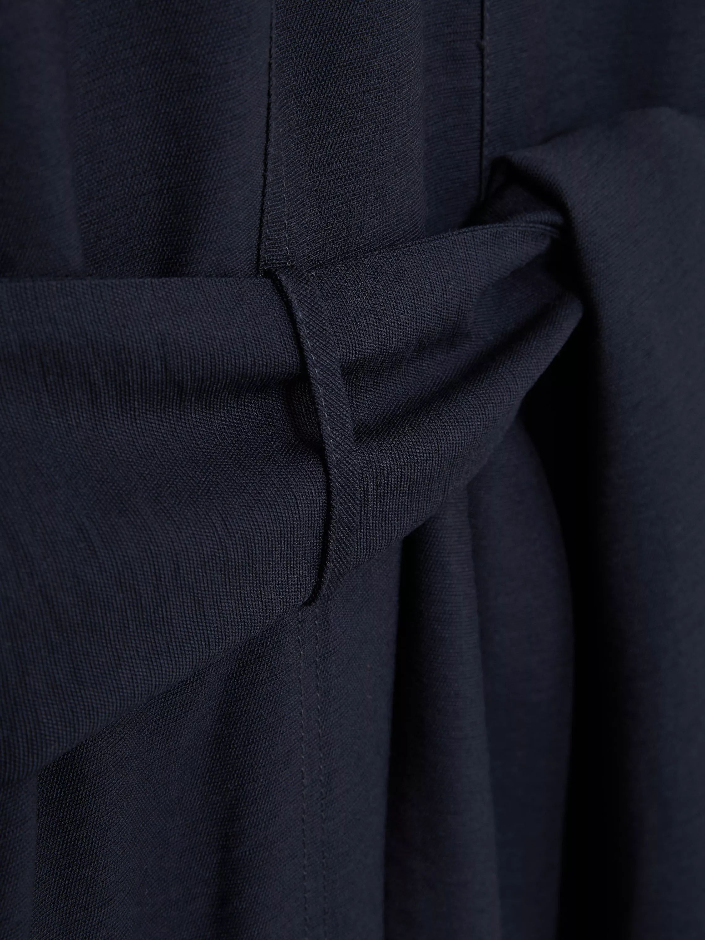 플레어 미디 셔츠 드레스 네이비 Mabel Flared Midi Shirt Dress, Navy 113202837