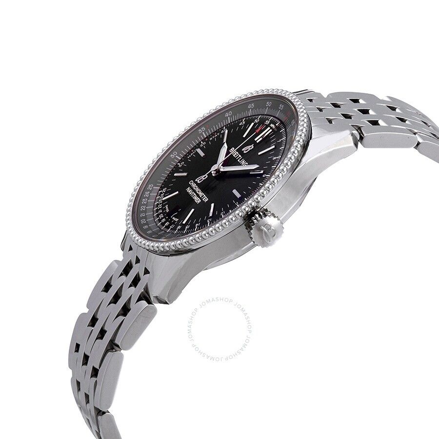 네비타이머 오토매틱 크로노미터 블랙 다이얼 남성 시계 Navitimer 38 mm Automatic Chronometer Black Dial Men's Watch A17325241B1A1 BTA17325241B1A1