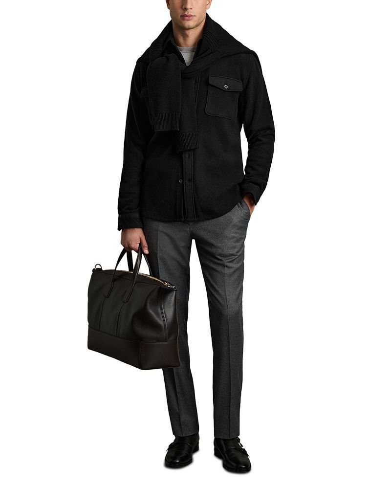 롱 슬리브 포켓 울 오버셔츠 Demari Long Sleeve Twin Pocket Wool Overshirt 5236059