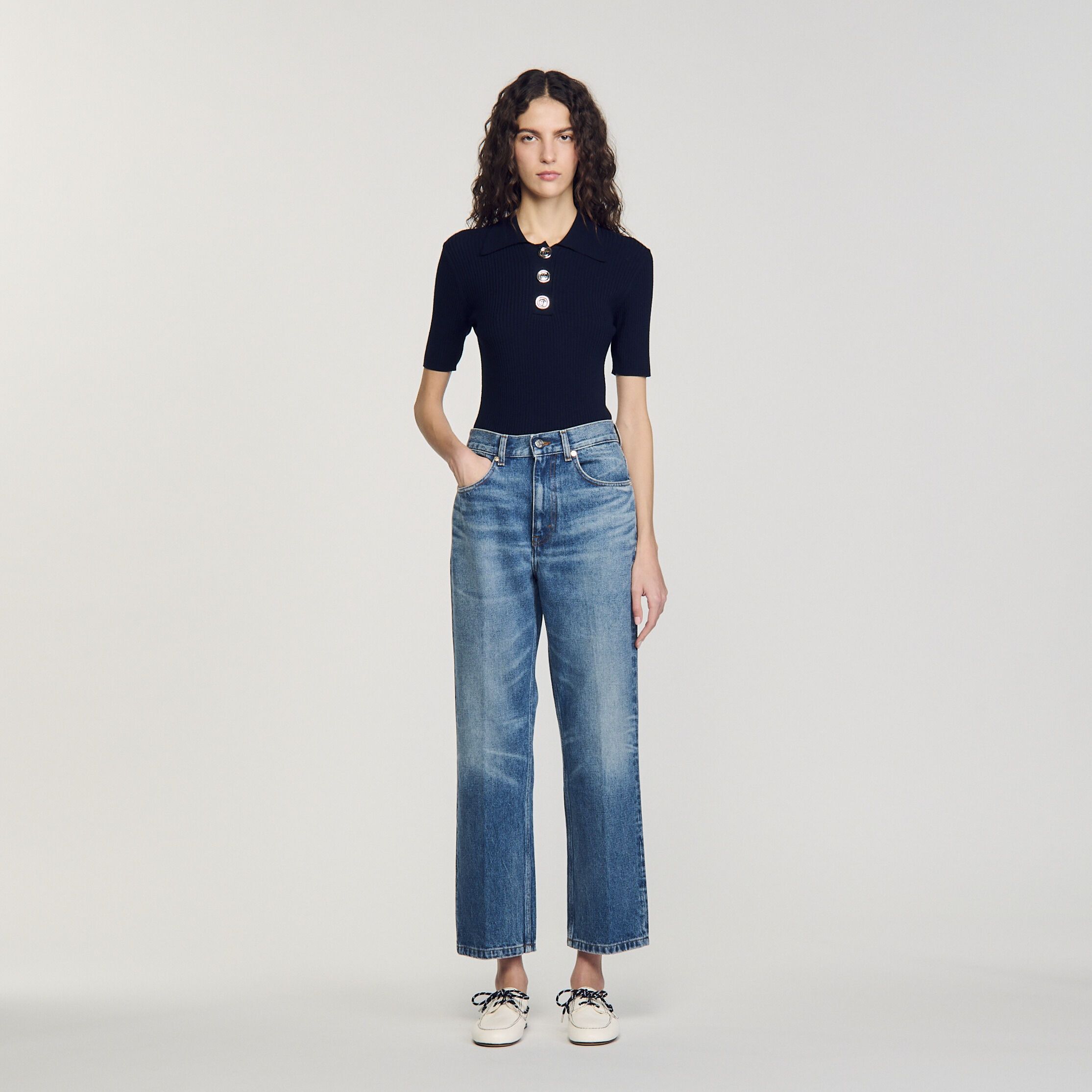 점퍼 Polo-neck jumper SFPPU0253844