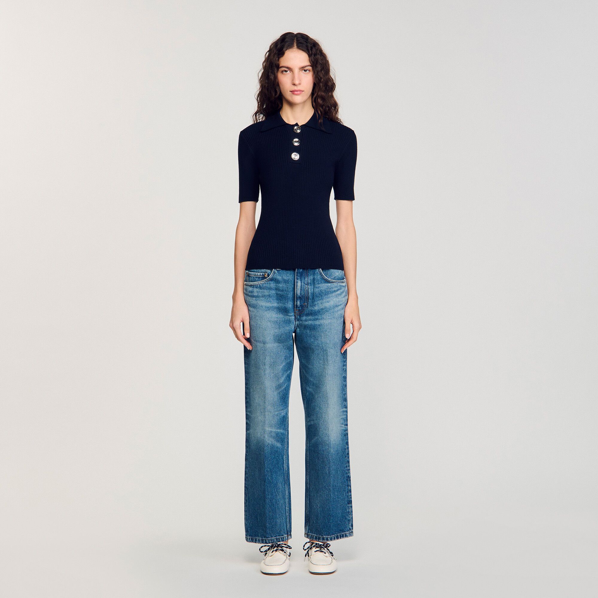 점퍼 Polo-neck jumper SFPPU0253844