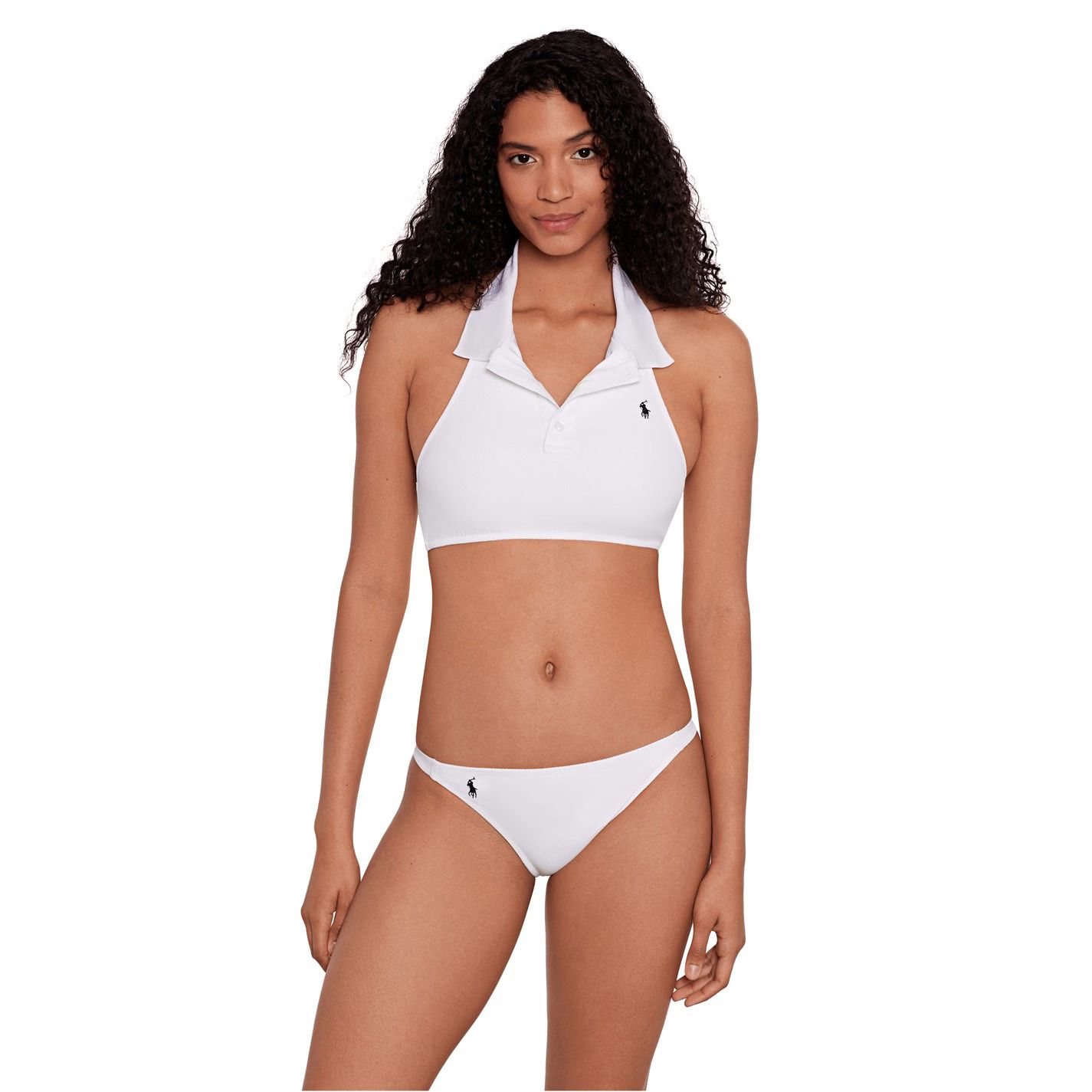메쉬 크롭 비키니 탑 Mesh Crop Bikini Top 355193 White