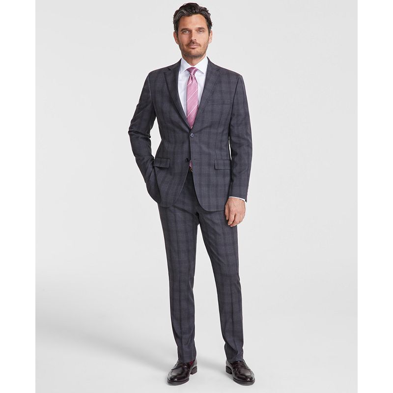 디케이앤와이(DKNY) | 남성 수트 Mens Modern-Fit Nested Suit 18113598 Charcoal Plaid | 트렌비 디케이앤와이(DKNY) | 남성... 