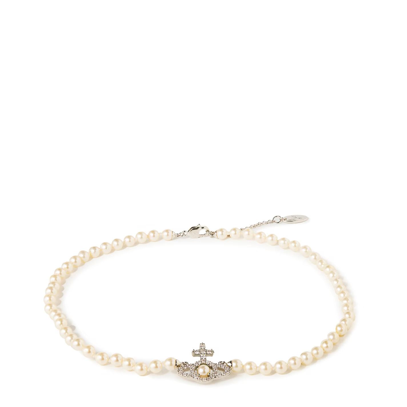 여성 올림피아 진주 목걸이 Women's Olympia Pearl Necklace 752657 Plat/Wht P373