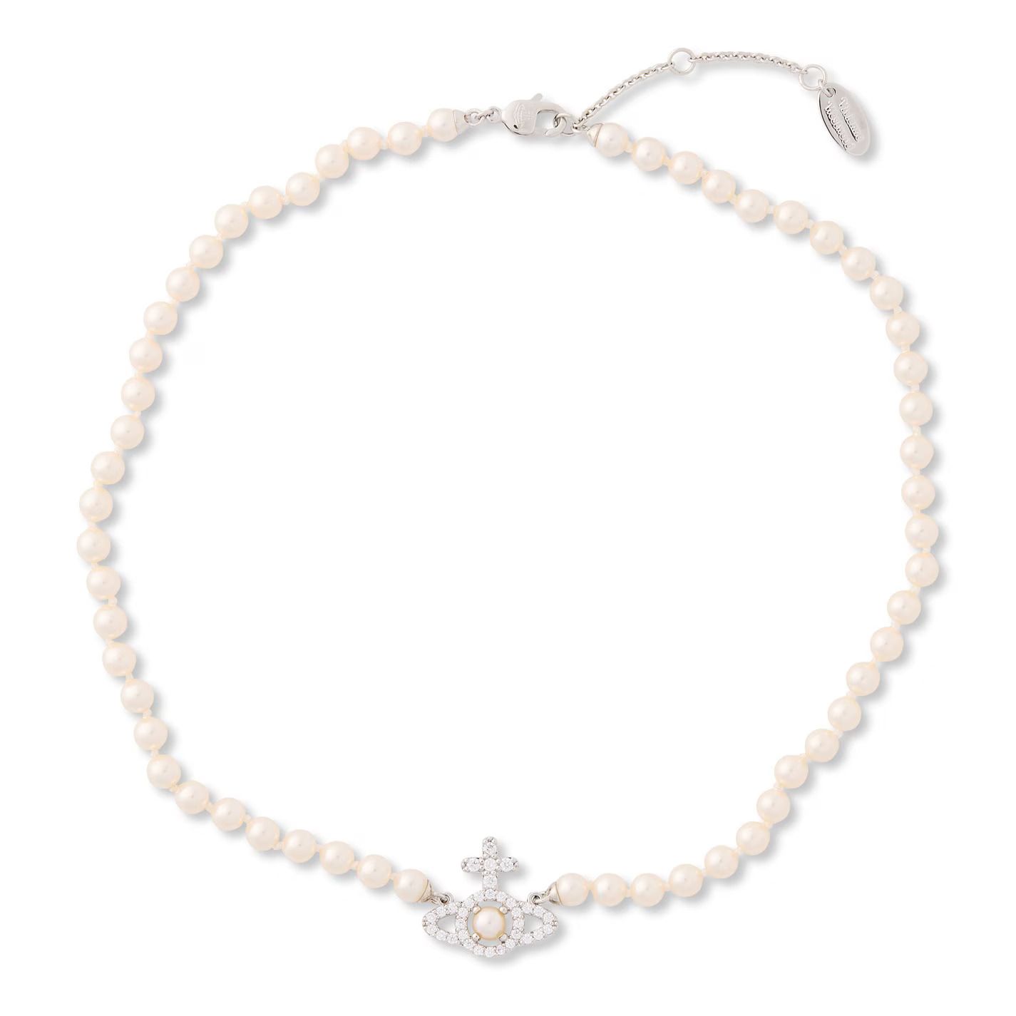 여성 올림피아 진주 목걸이 Women's Olympia Pearl Necklace 752657 Plat/Wht P373