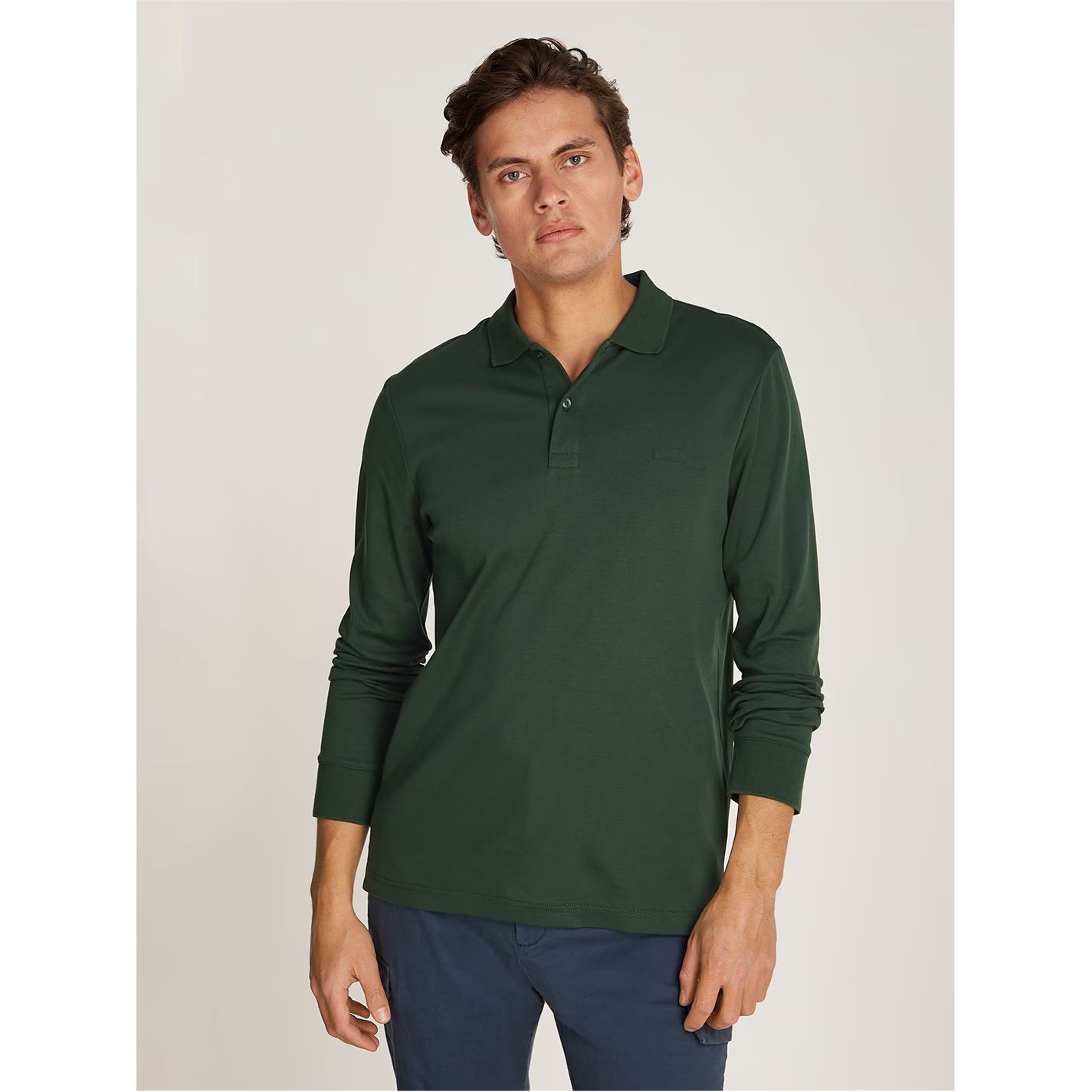 슬림 폴로 미드나잇 포레스트 LIQUID TOUCH SLIM LS POLO Midnight Forest 52934815