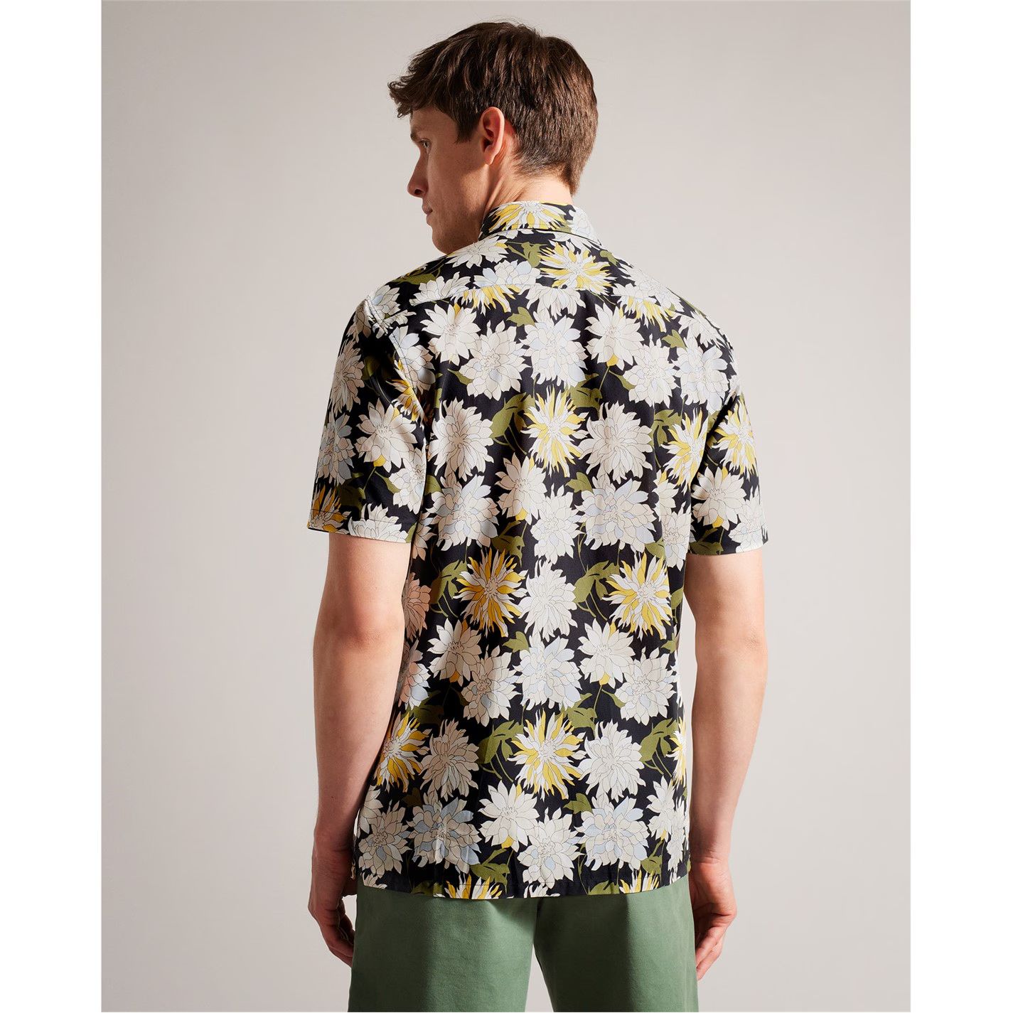 패턴 숏 슬리브 셔츠 Sallins Pattern Short Sleeve Shirt Multicol 55802599