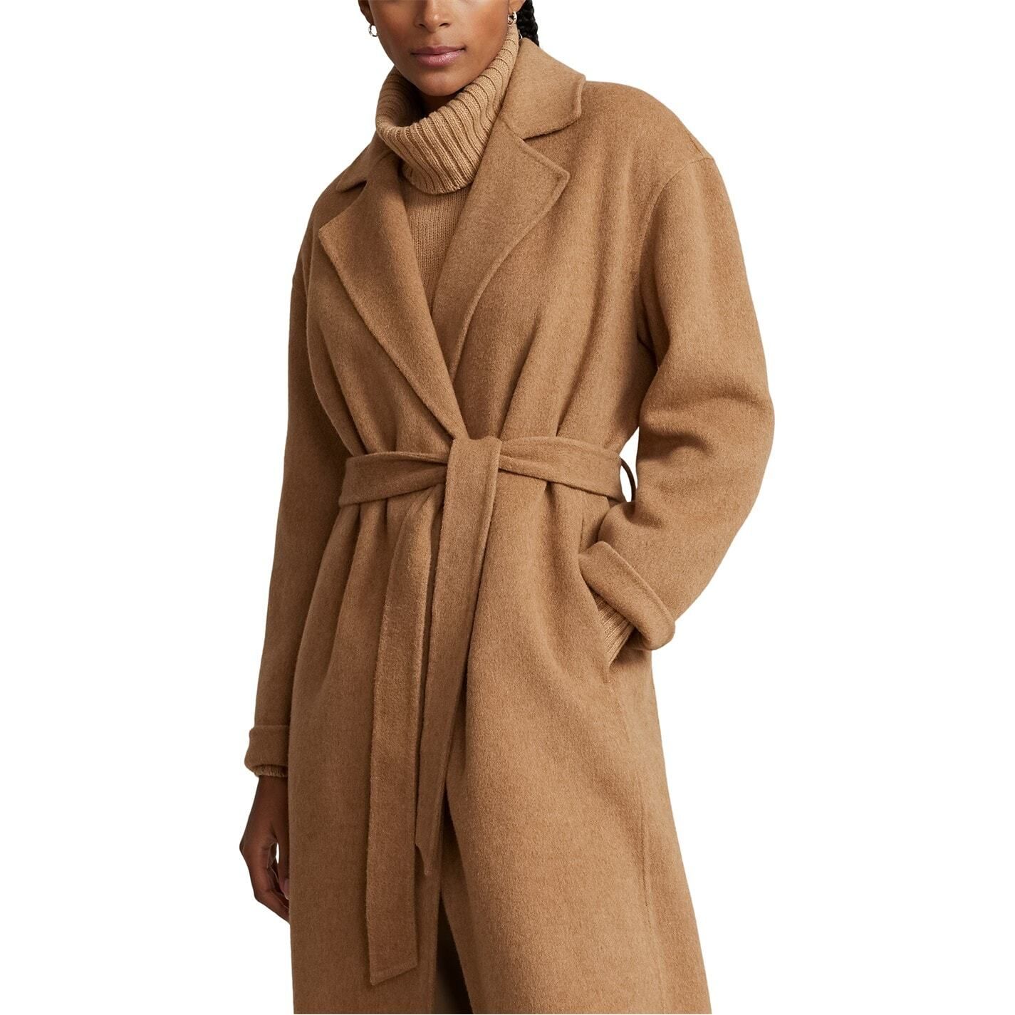 벨트 랩 코트 Belted Wrap Coat 310105 Camel Melange