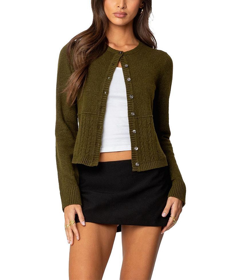 케이블 니트 가디건 Half Cable Knit Cardigan 5486604